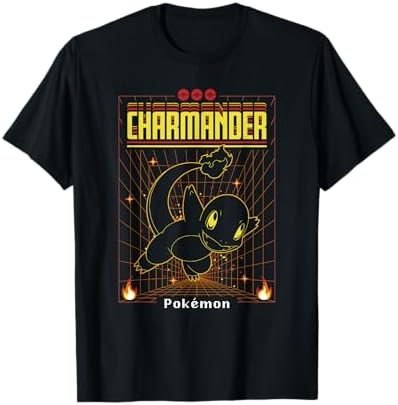 Amazon.com: Pokemon Adult Unisex Black Grid T-Shirt : Clothing